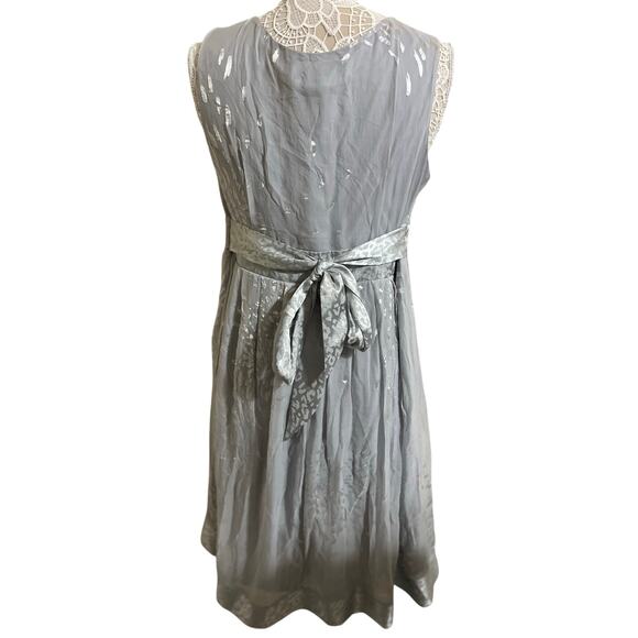 Lane Bryant Silver Sleeveless Flowy Midi Evening Dress – Women’s Size 16 - Picture 2 of 6